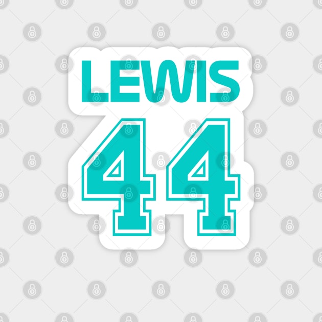 Lewis 44 Sticker by fanartdesigns